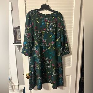 Banana Republic Floral Green Dress
